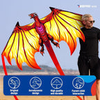SGftre Complete Kite with Handle, Line & Accessories, Family Outdoor Activities - Image 3