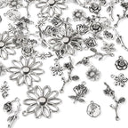 Craftdady Tibetan Style Antique Silver Alloy Pendants Cute Metal Dangle Charms - Image 9