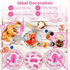 100 Pcs Pajama Party Paper Plates and Napkins Set Sleepover Party Decorations - Image 6