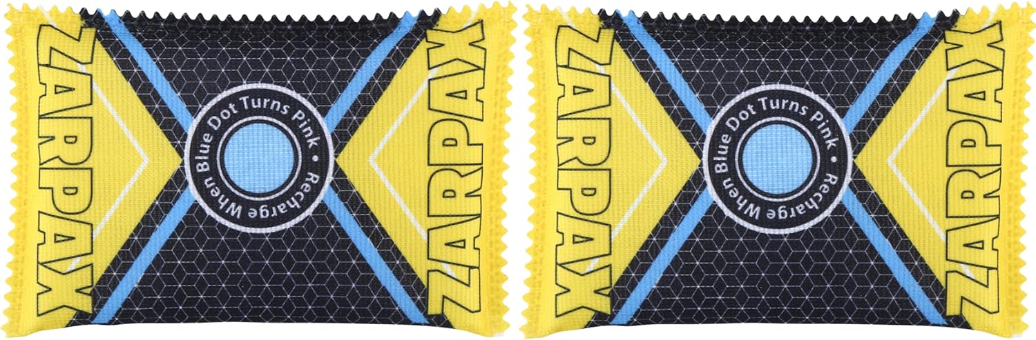 125g Rechargeable Desiccant Packs Dehumidifier Bag - 2 Pack - Moisture Absorbers For Safes, Car, Bathroom, Storage, Garage - Moisture Remover Eliminates Humidity - Reusable Desiccant Bags