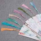 VAPKER 100 Pieces Ice Blue Silky Handmade Soft Tassels 13cm/5-Inch - Image 8