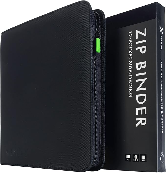 Vault X 12 Pocket Zip Trading Card Binder 480 Cards Exo-Tec | Holds 480 by VaultX
