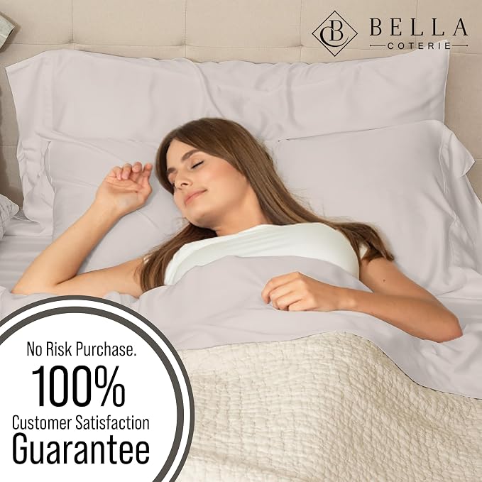 Bella Coterie | Luxury Bamboo Viscose King Size Pillowcase Set | 100% - Image 5