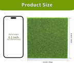 4Pcs 6x6 Inch Fake Grass for Crafts, Miniature Artificial Grass | Premium - Image 2