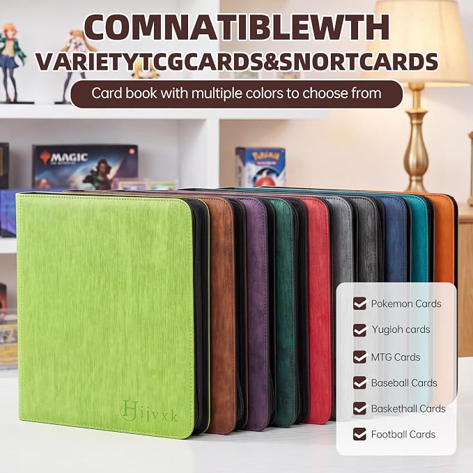 Card Binder 12 Pocket, Premium 720 Double Sided Pocket Collection Binder - Image 4