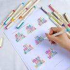 WRITECH Brush Tip Marker Pens: Artist Markers Flexible Tip Water Based 12ct - Image 7