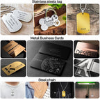 Adrattnay Laser Material Explore Kit, 17 Kinds Blanks Includes Basswood - Image 5