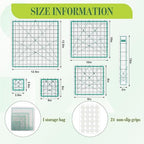 6 Pcs Quilting Rulers and Templates, Quilt Ruler, Acrylic Square Ruler - Image 2