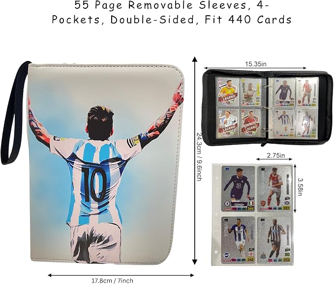 Soccer Card Binder 440 Pockets- Waterproof Trading Card Album - Image 5