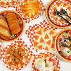 50 Guests Pizza Plates and Napkins Party Supplies Pizza Birthday Party - Image 5
