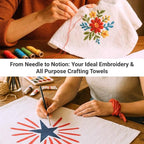Flour Sack Towels | Tea Towel for Crafts| Cotton Blank Towel for Embroidery| - Image 4