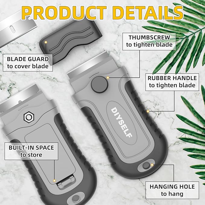 DIYSELF Razor Blade Scraper, 1 Pack Razor Scraper - Image 6
