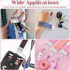 Key Fob Hardware Set, Shynek 50PCS Lanyard Key Fob Hardware 1 Inch - Image 2