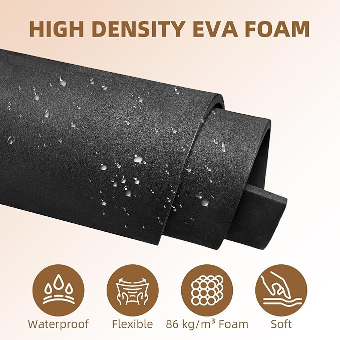 39"x15" EVA Foam Roll, 86 kg/m3 High Density 2MM Thick Foam Sheets, Flexible & - Image 4