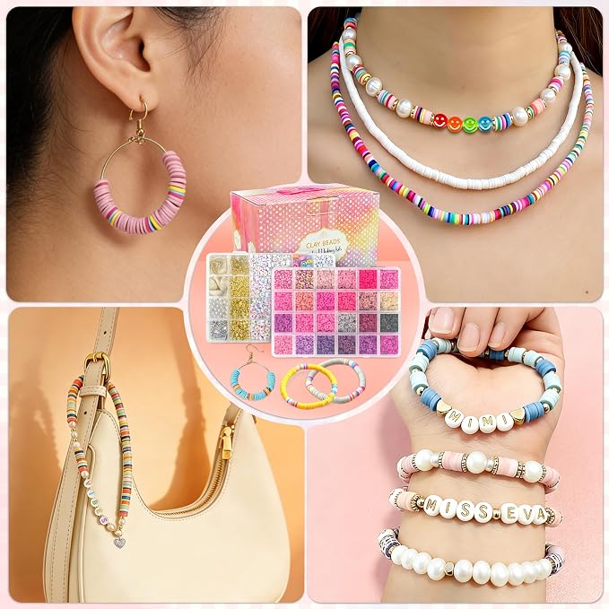 LINAYE 20000 PCS Clay Beads Kit - Image 6