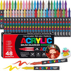 Amamao Acrylic Paint Markers, Soft Brush Tip Pens and Markers, Acrylic Paint by Amamao