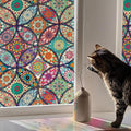 Stained Glass Window Film Privacy Decorative Tinting Film by wallpaper