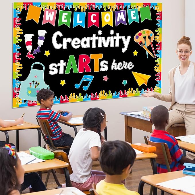 Art Paint Bulletin Board for Classroom Decorations Creativity Starts Here - Image 4