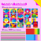 SpriteGru Foam Sticker Art Activity, 20 Marine Animals - Image 2