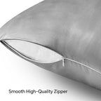 BEDELITE Satin Pillowcase with Zipper 4 Pack, Super Soft and Cooling Similar to - Image 4