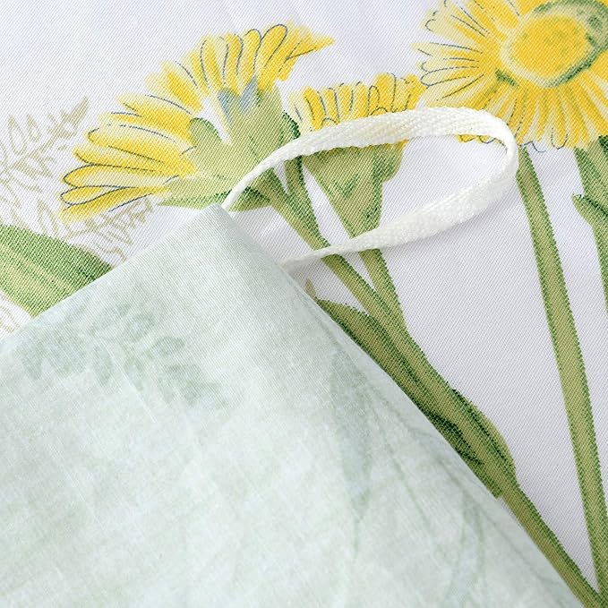 FADFAY Girls Floral Bedding Twin Duvet Cover Set Premium 100% Cotton Green - Image 4