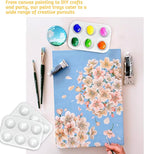 100PCS Paint Tray Palettes Plastic Paint Pallets Watercolor Palette Painting - Image 3