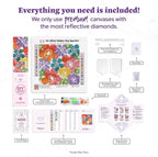 DIAMOND ART CLUB Bold Flowers Diamond Painting Kit, Fun DIY Crafts - Image 3