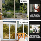 Coavas Window Privacy Film Daytime See Out Not in, 91% UV Blocking Heat Control - Image 4