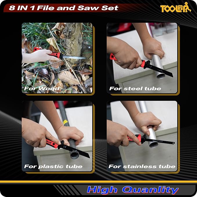 8-In-1 Multi Blades Hand Saw, Drywall Cutter. Hacksaw. Long Blade, Jab Saw - Image 4
