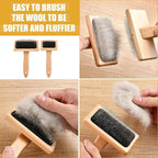 Lainballow 4 PCS Wool Carders, Wooden Hand Carders - Image 4