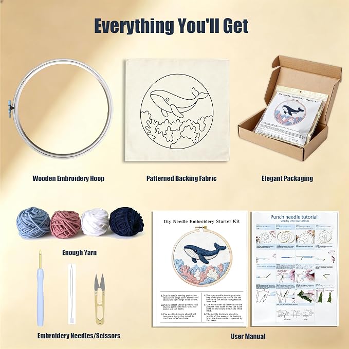AohaiNova Punch Needle Kits for Adults Beginner, Punch Needle Starter Kit Easy - Image 3