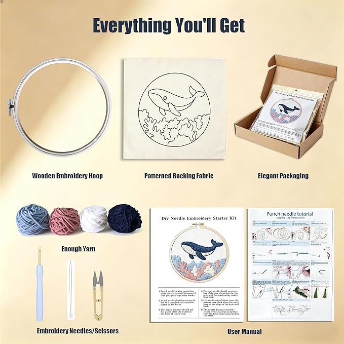 Punch Needle Kits For Adults Beginner, Punch Needle Starter Kit Easy, - Image 3
