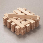 Wood Strips Trim Slats for Wall, Wooden Dowels for Crafts 1/8" × 3/4" × 6" - Image 2