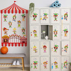 60pcs Circus Theme Cutouts Clown Juggling Bulletin Board Decorations Carnival - Image 6