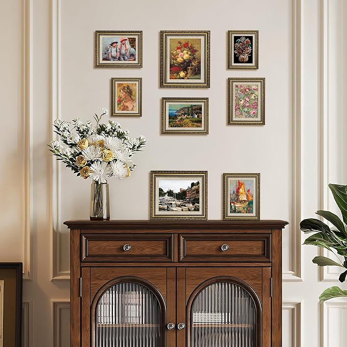 HappyHapi 4x6 Picture Frame Gold, Vintage Frames, 1 Pack | Vintage Picture - Image 7