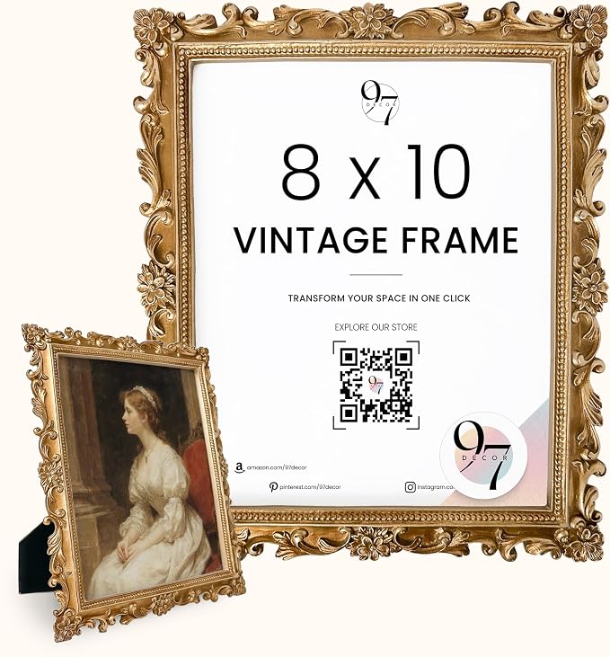 97 Decor Gold Vintage Picture Frames 8x10 by 97Decor