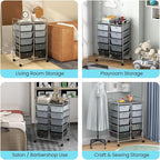 Giantex 10 Drawers Rolling Cart, Classroom Organizers, Storage Cart - Image 8