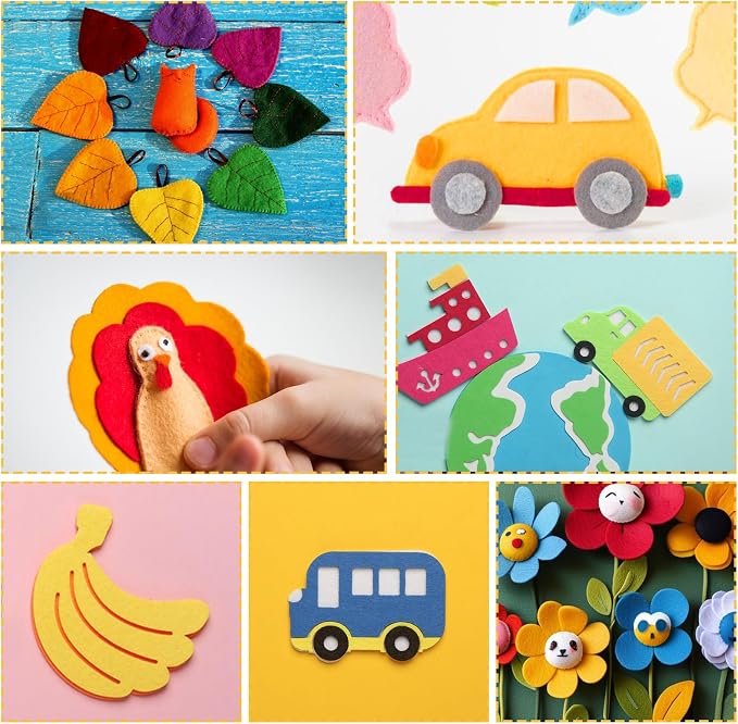 10Pcs Felt Sheets Fabric, 1mm | Polyester, - Image 7