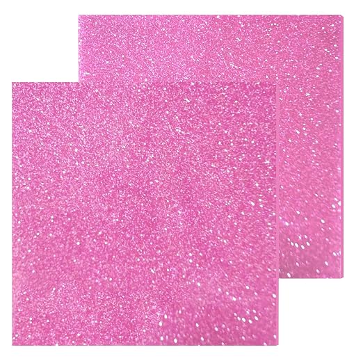 Glitter Acrylic Sheets, 1/8 in Thick, 2 Pack | 3mm Cast Sparkly Acrylic by FaeliKnise-BringFairytoLife