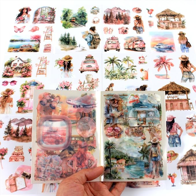 Summer Beach Pre-Cut Journal Sticker Book by Dwpetzo