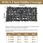 FANTIAN 40 lbs Black Stones for Landscaping, 1-2 Inch Small Pebbles Natural - Image 4