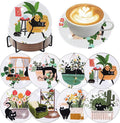 8 PCS Diamond Art Coasters Kits Black Cat Diamond Painting Coaster | Diamond by Benjenes