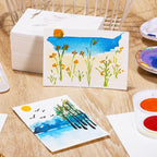120 Sheets Watercolor Paper Bulk, 140 lb/300 GSM Cold Press Paper White Water - Image 5