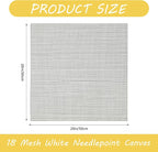 18 Mesh Needlepoint Canvas, Cross Stitch, Knit Crochet DIY Craft Projects - Image 2