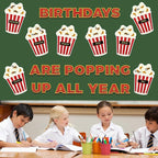 Loneliness 66PCS Popcorn Birthday Bulletin Board Set Classroom Decorations - Image 5