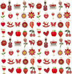 WOCRAFT 40pcs 20 pairs Assorted Enamel Bracelet Charms by WOCRAFT