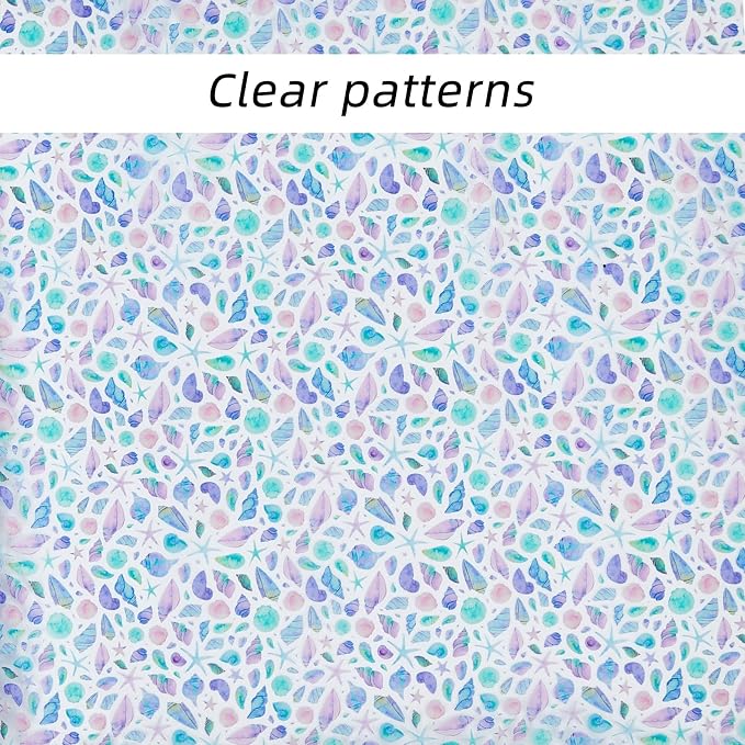 Printed TPU Jelly Faux Leather Fabric, 47.2 x 11.8 Inch Transparent Clear Jelly - Image 3