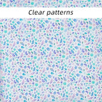 Printed TPU Jelly Faux Leather Fabric, 47.2 x 11.8 Inch Transparent Clear Jelly - Image 3