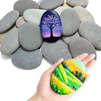 Simetufy 30Pcs Large Rocks for Painting 3.3-4.5Inch Natural River Stones for DIY by Simetufy