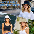 Bucket Hats Bulk Solid Color DIY Blank Hat Bucket Hats - Image 4
